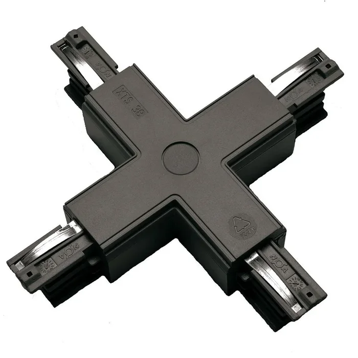 Zubeh�r f�r 3-Phasen Stromschiene GLOBALtrac� PRO – Kreuzverbinder XTS 38, Schwarz