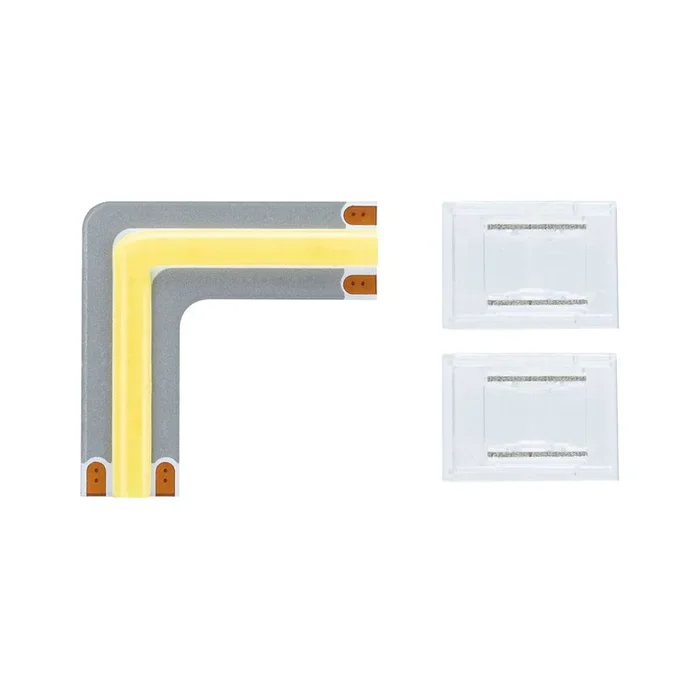 Zubeh�r f�r LED Strip MAXLED 500 EDGE FULL-LINE COB, 90�, Ecke, 0,3W, 6500K, 24V, silber