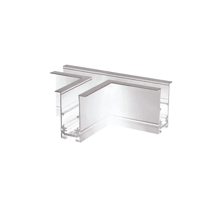 Zubeh�r f�r NV-Einbauschiene TRACK48 – T-Schiene horizontal, nicht stromf�hrend, wei�